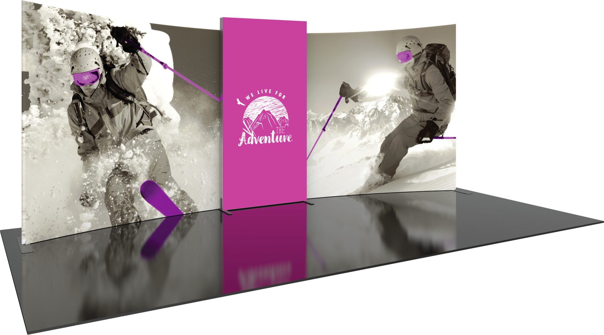 Horizon Designer Series 20 ft Fabric Backwall Kit 02