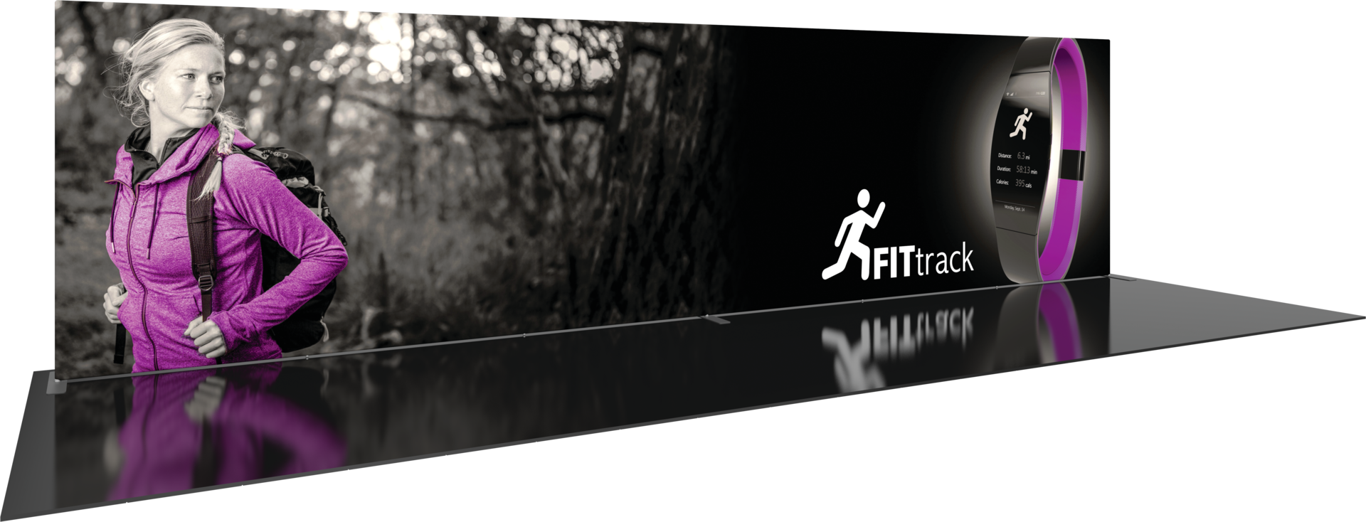 Horizon Designer Series 30 ft Fabric Backwall Kit 01