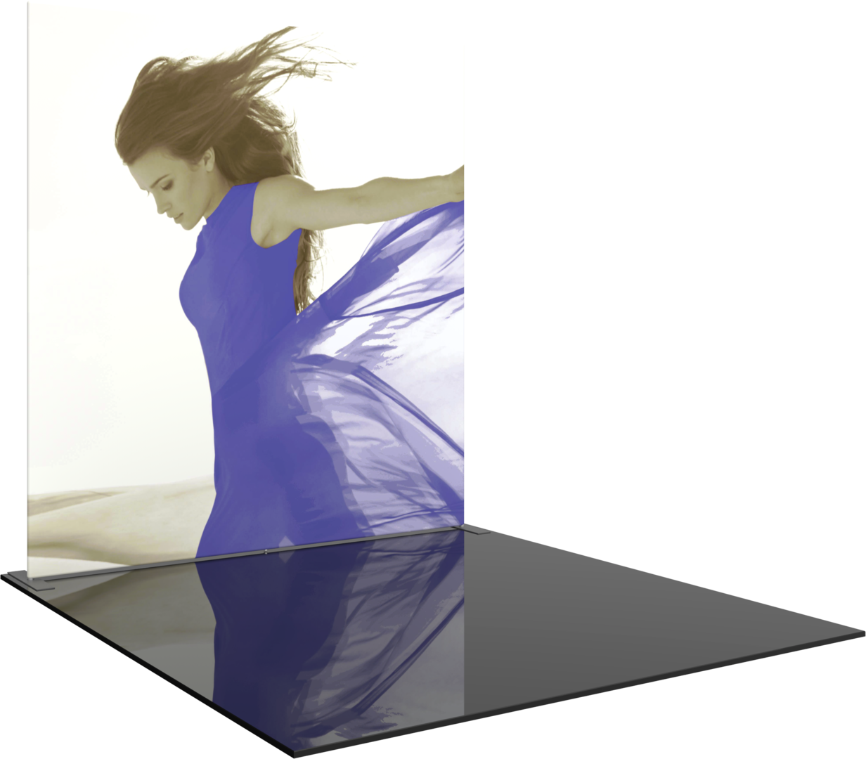 Horizon Pro 10 ft Straight 10 ft Tall Fabric Backwall