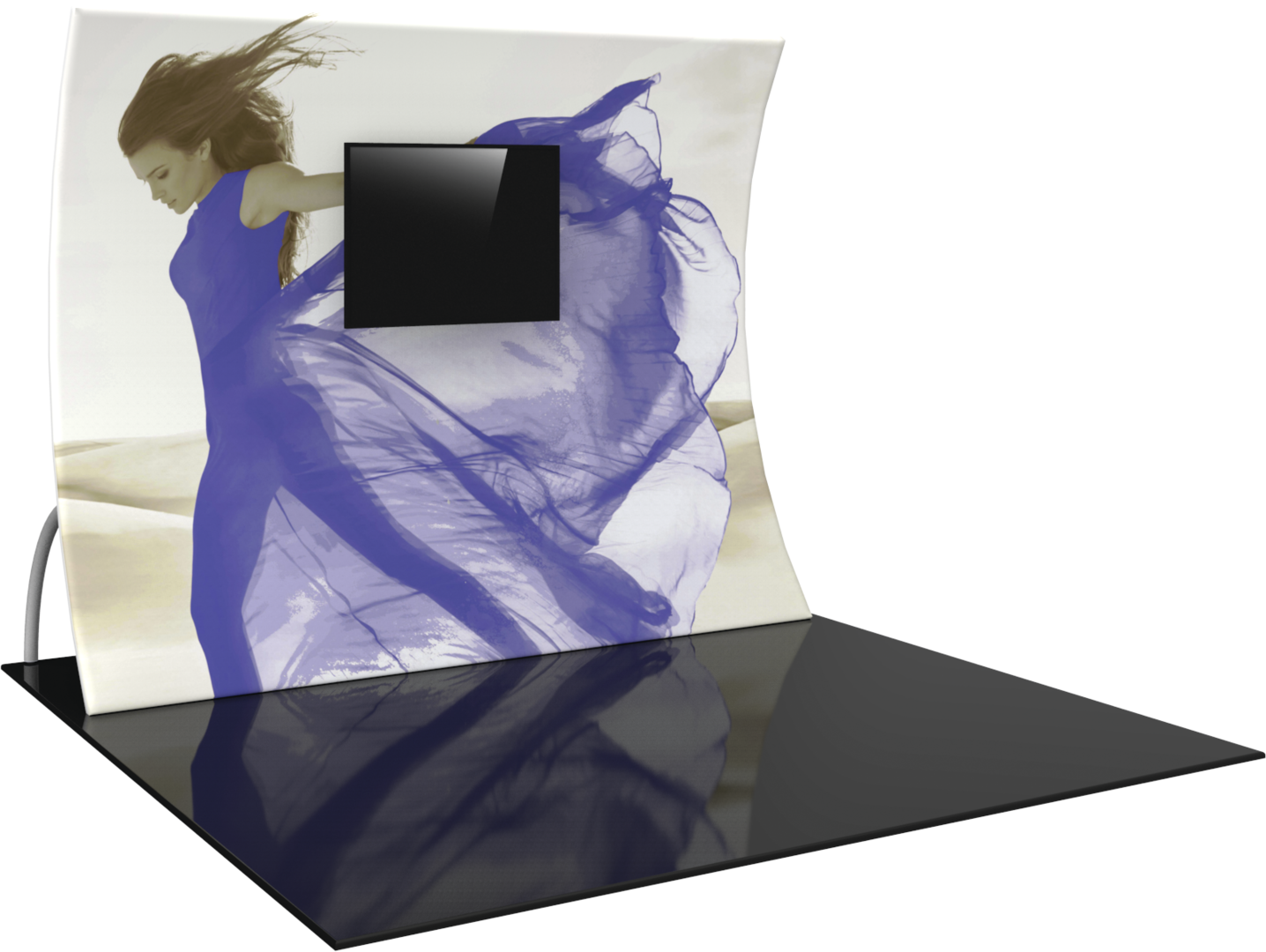 Horizon Pro 10 ft VC6 Vertical Curve Fabric Backwall
