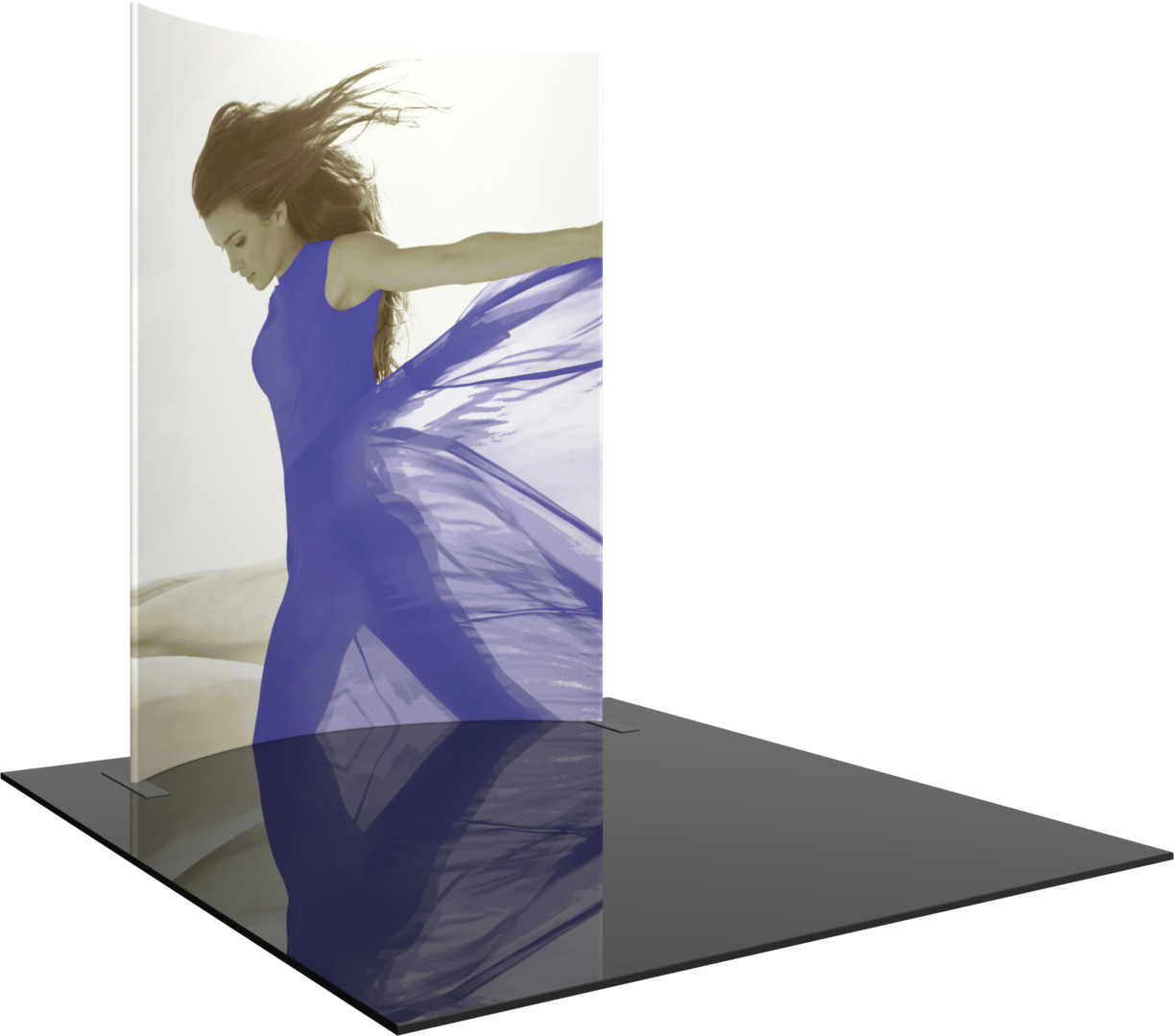 Horizon Pro 8 ft Horizontal Curve 10 ft Tall Fabric Backwall