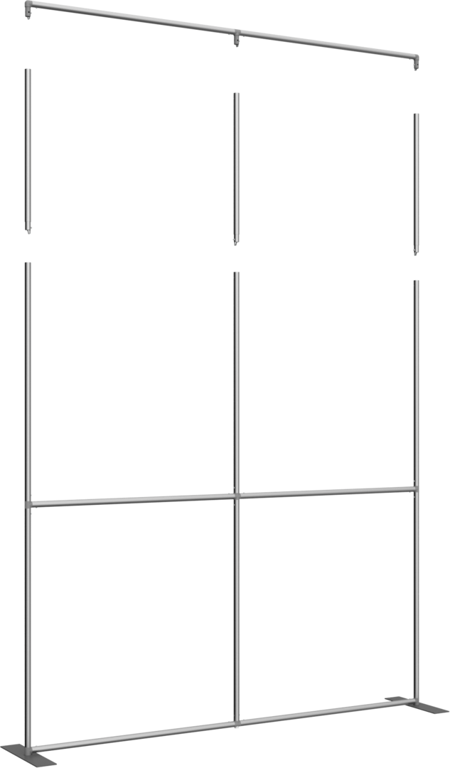 Horizon Pro Backwall 2 ft Height Extension Hardware