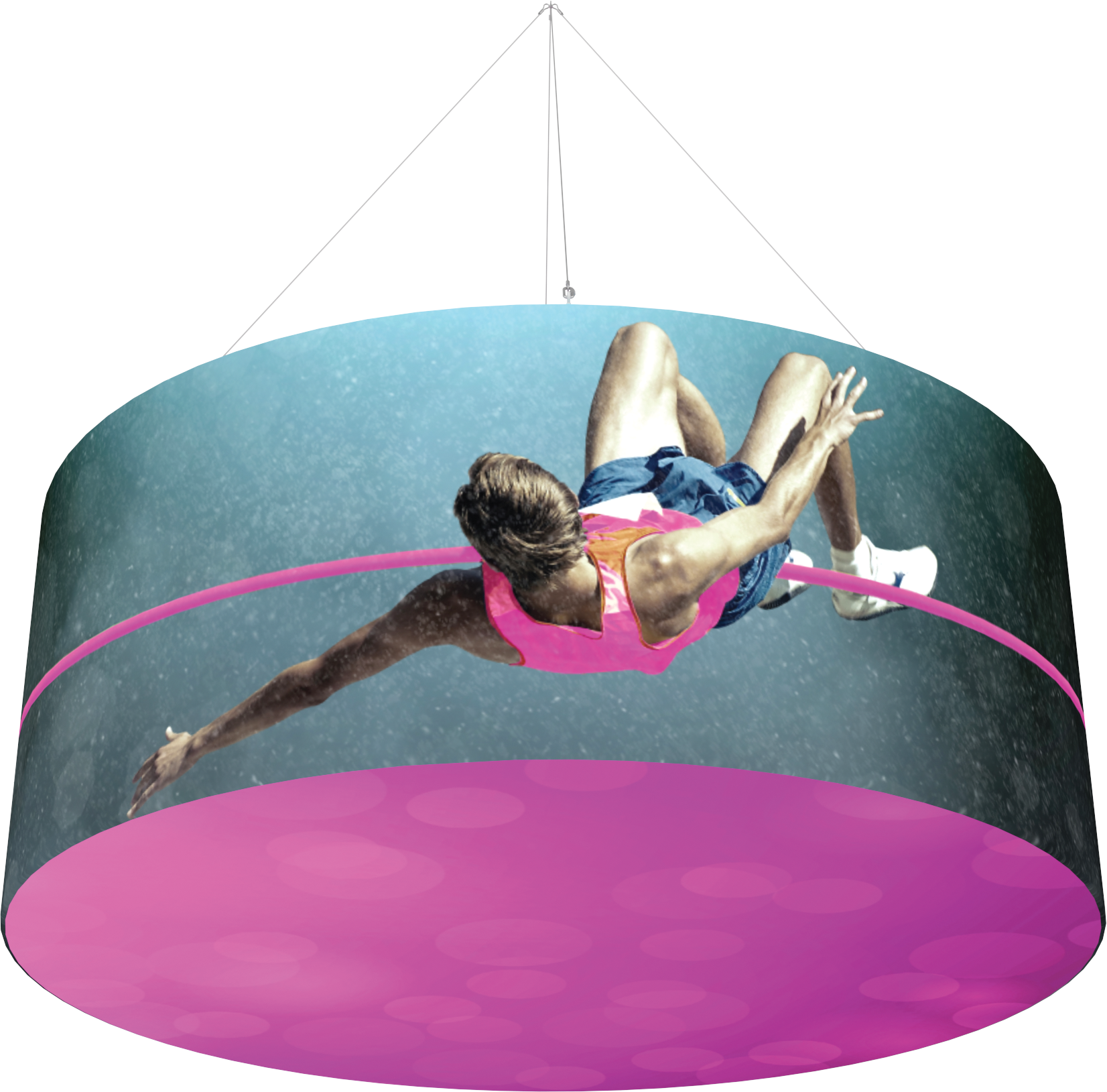 10 X 4 ft Backlit Ring Hanging Structure