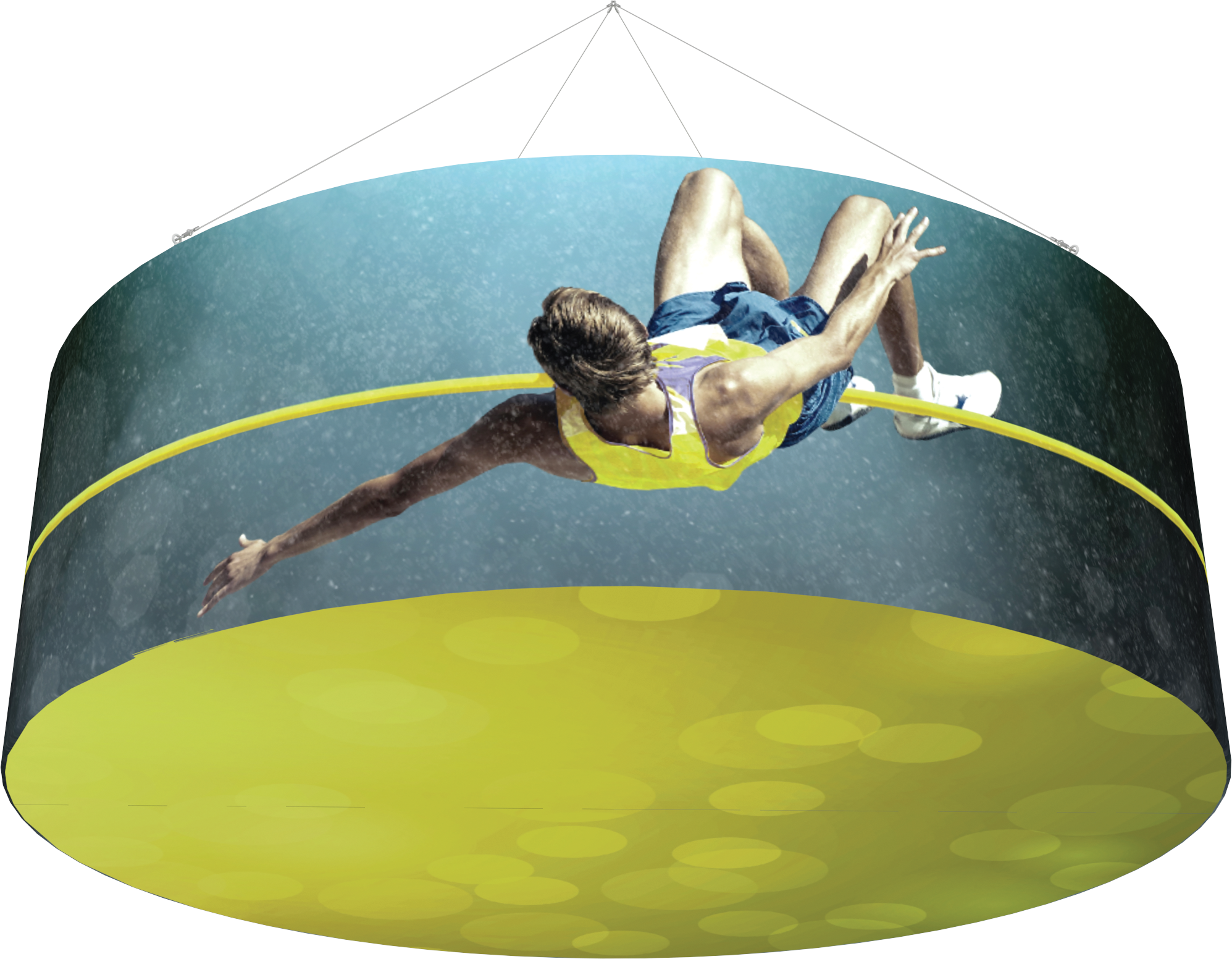 12 X 4 ft Backlit Ring Hanging Structure