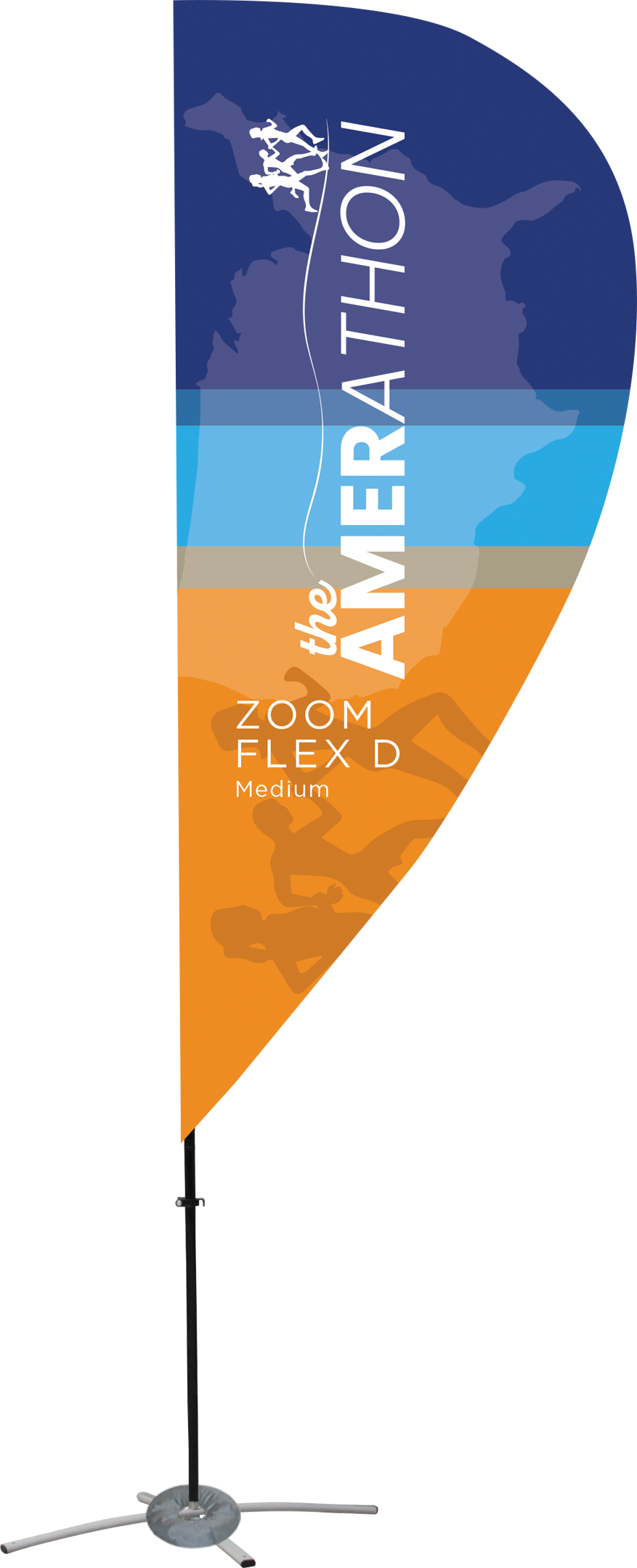 QuickZip Flex D-Shaped Flag Medium