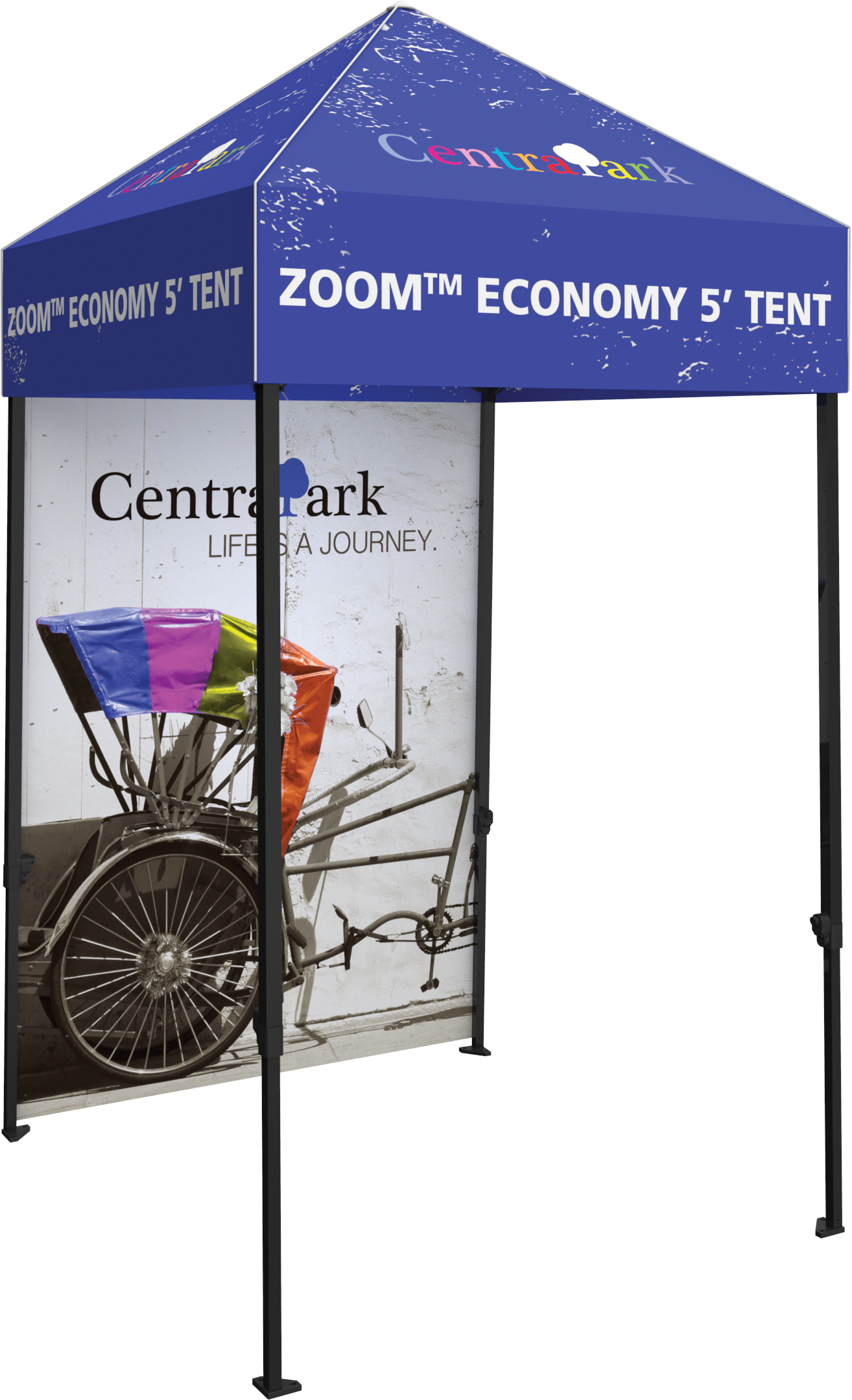 QuickZip Economy 5' Popup Tent Full Wall