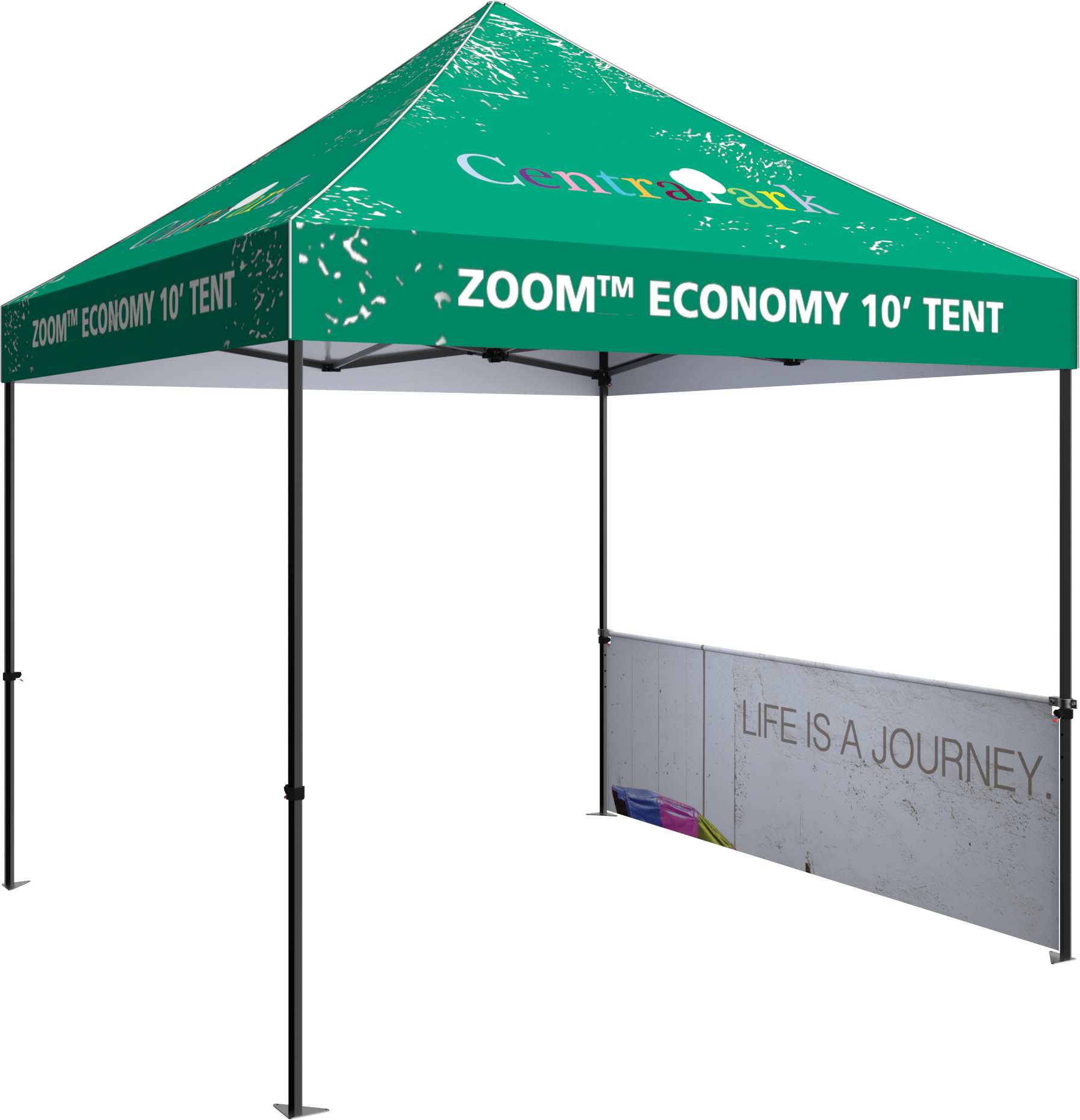 QuickZip Economy and Standard 10' Popup Tent Half Wall Kit Only