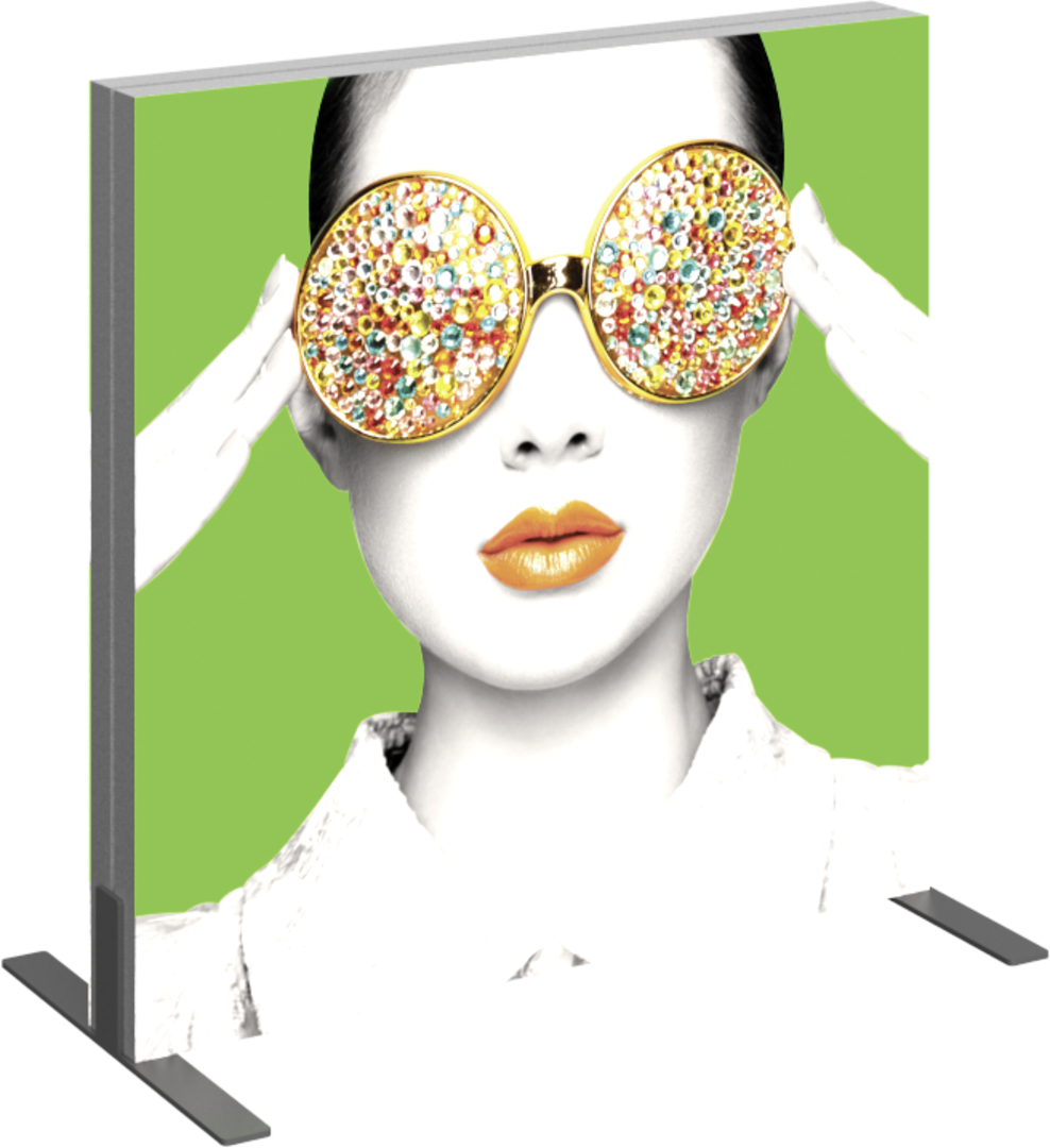 LumaFrame Frame Square Backlit Lightbox 01 Fabric Banner Display Retractable Banner Stand