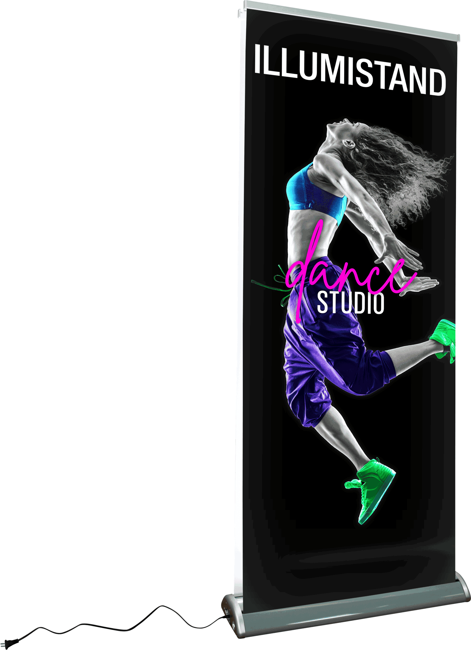 Illumistand Double Sided Light Up Retractable Banner Stand