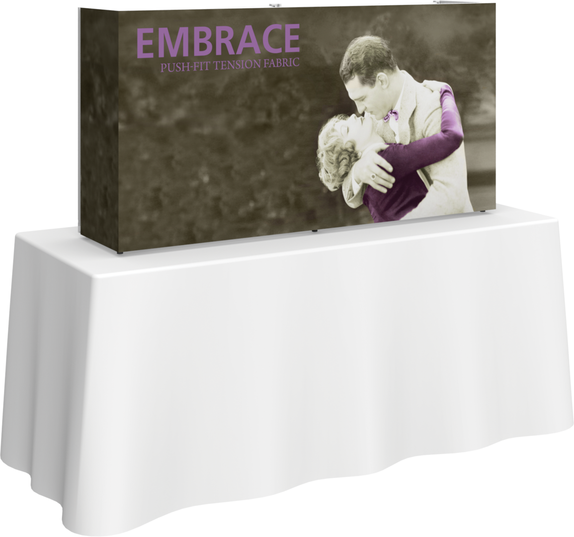Radiant 5 ft Tabletop Push-Fit Fabric Display