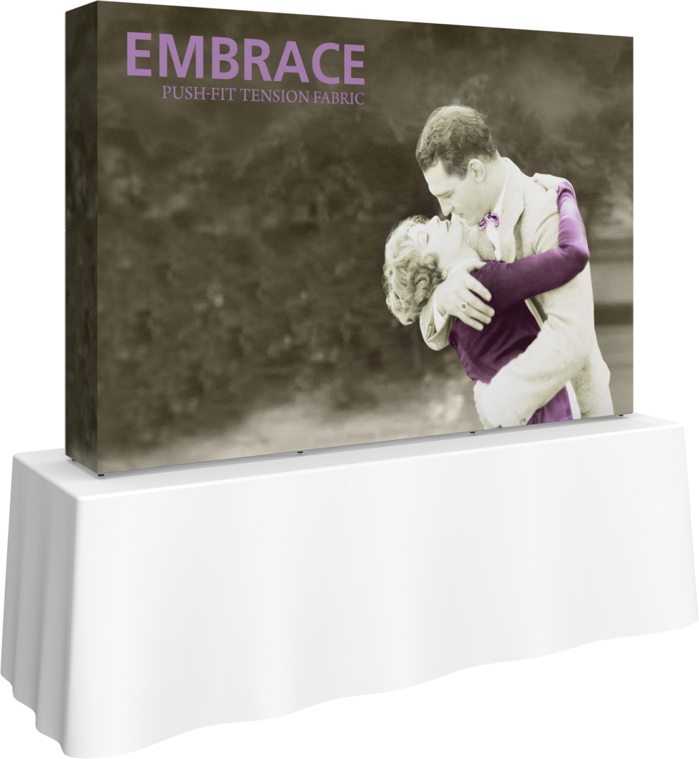 Radiant 7.5 ft Tabletop Push-Fit Fabric Display