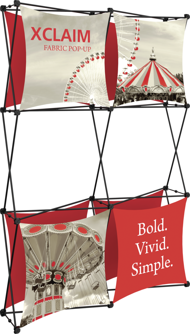 Mosaic 5 ft Full-Height Fabric Popup Display Kit 02