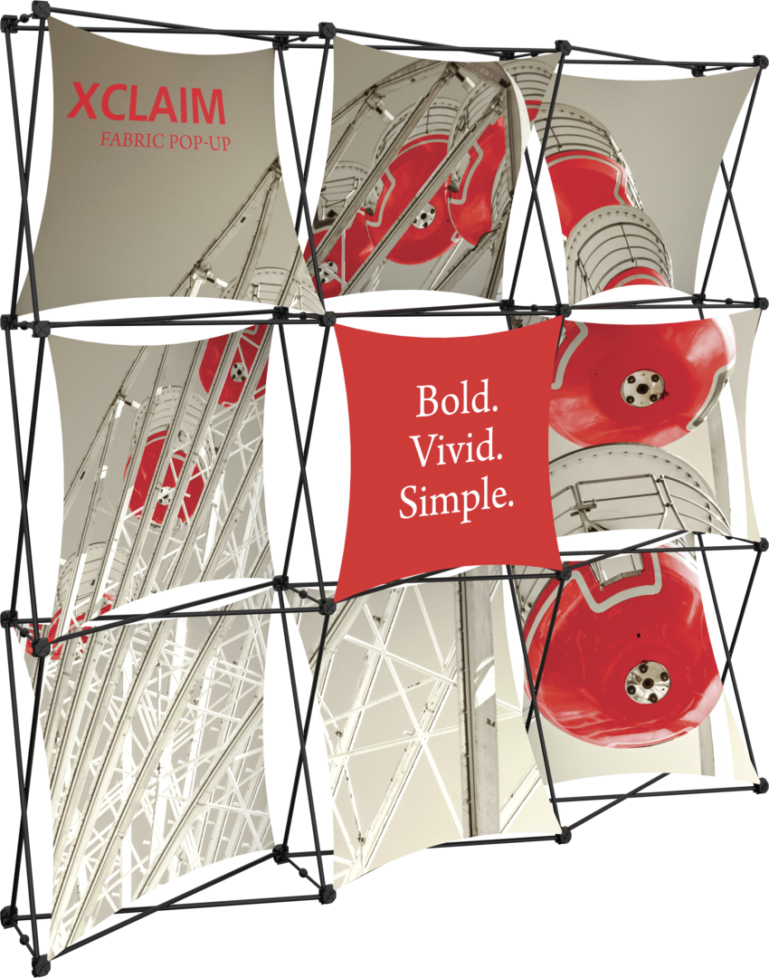 Mosaic 8 ft Fabric Popup Display Kit 01