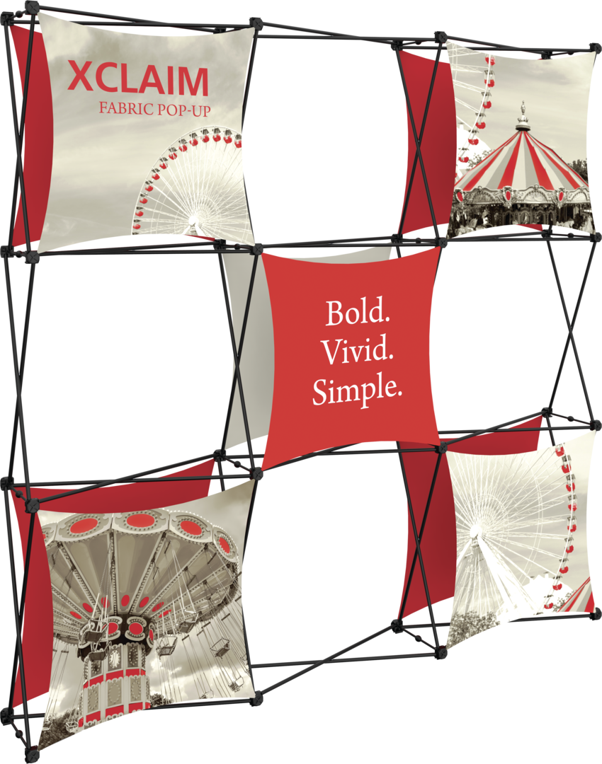 Mosaic 8 ft Fabric Popup Display Kit 04
