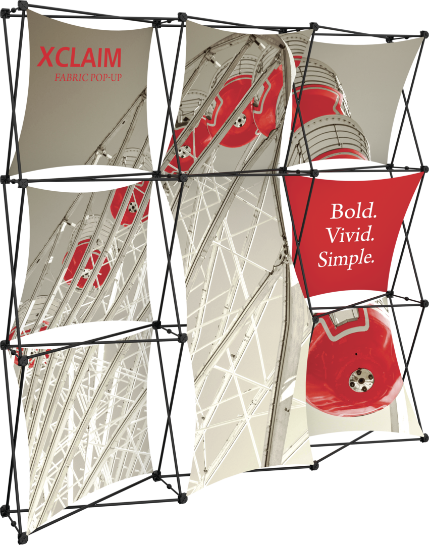 Mosaic 8 ft Fabric Popup Display Kit 05
