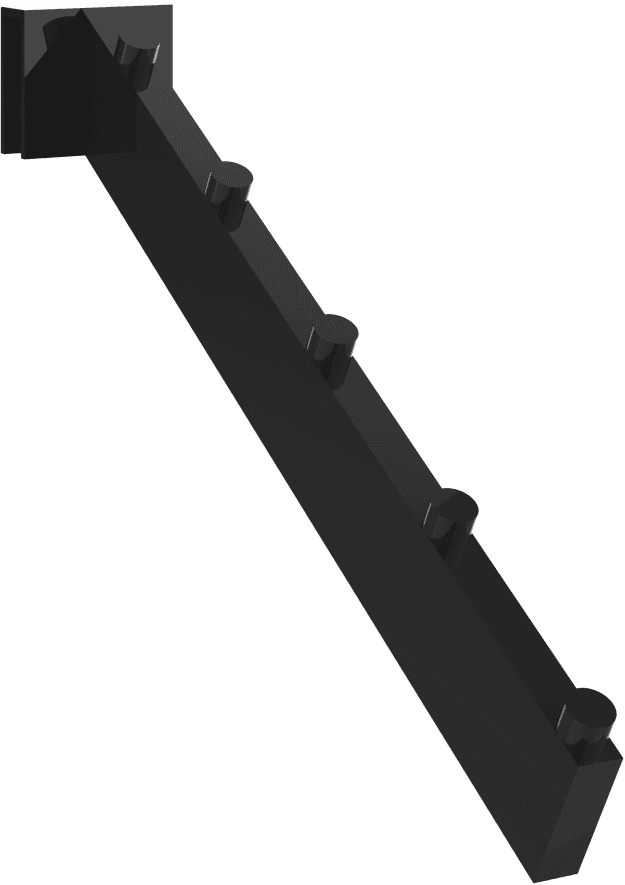 MerchLine 5 Peg, 12 Waterfall for Towel Bar