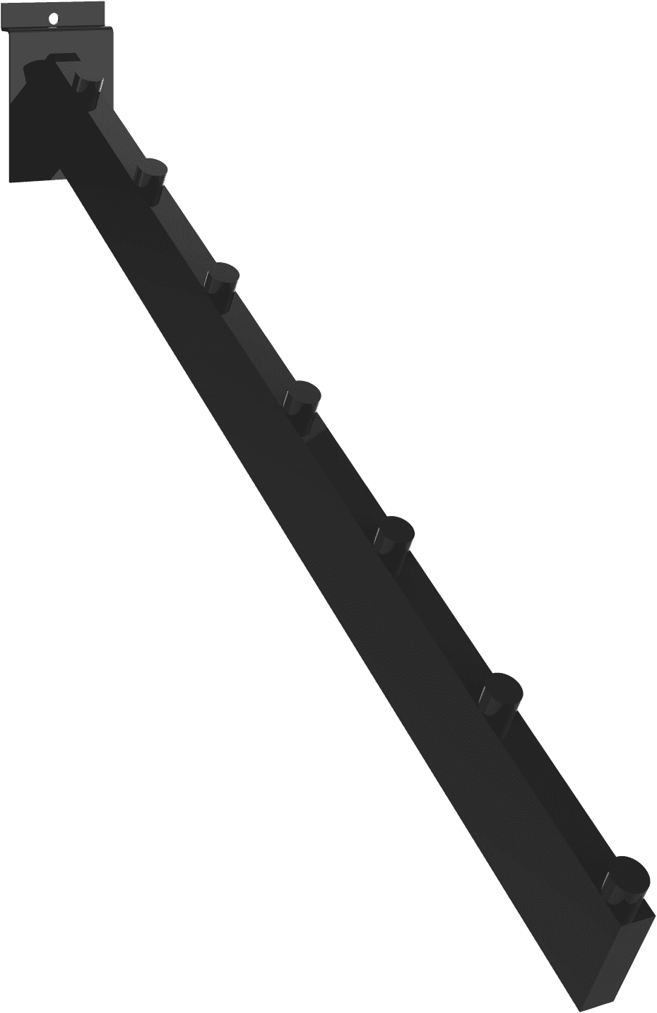 MerchLine Slatwall 7 Peg Waterfall, 16